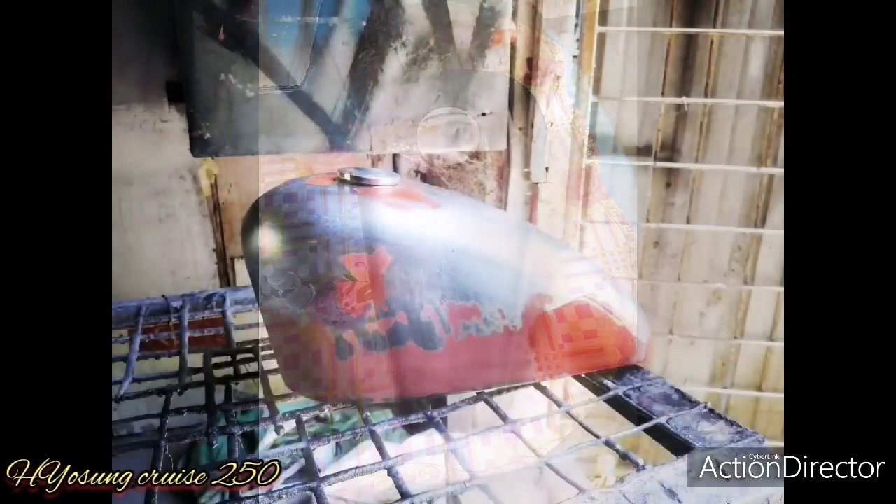 Hyosung Naza Cruise Mirage Aquila GV250 Bobber Convert tank to peanut tank..