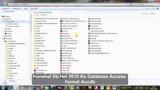 Vb2010(Koneksi Vb.Net ke Database Access Accdb)