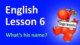 English Lesson 6 - What's his name? | LEARN ENGLISH WITH CARTOONS