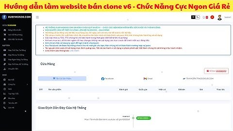 Cách Tạo Shop Clone V6 , Xu TTC , Mail Cổ... Nạp Tiền Tự Động , Cực Vip , Có Check Live|ANORI.COM.VN