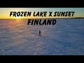 FROZEN LAKE x SUNSET | FINLAND