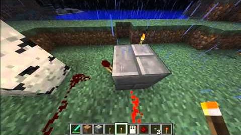 Minecraft Redstone Tutorial 1: Buttons work as Levers