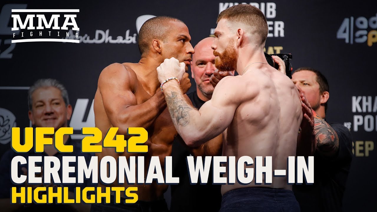 UFC 242 Ceremonial Weigh-In Highlights - MMA Fighting