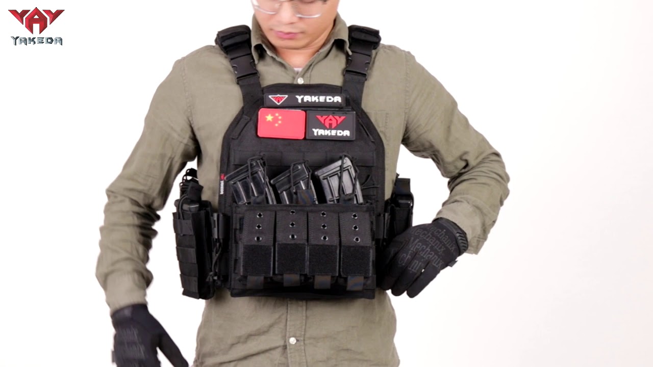 YAKEDA TACTICAL PLATE CARRIER VEST VT6026 3 YouTube