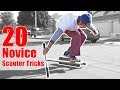 LEARNING 20 EASY NOVICE SCOOTER TRICKS in 20 Minutes *Tricks for Novice Riders*