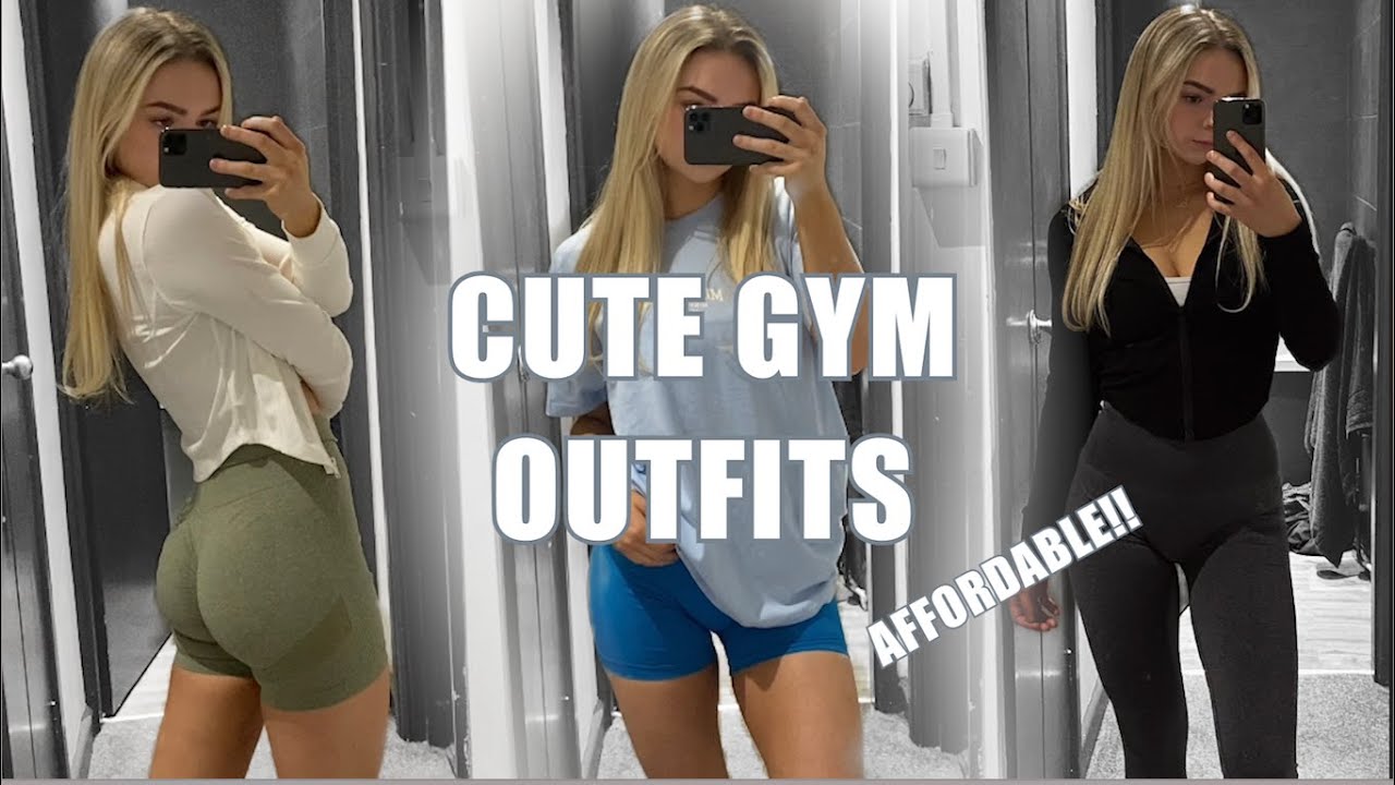 AFFORDABLE GYM OUTFITS 2022: try-on lookbook - YouTube