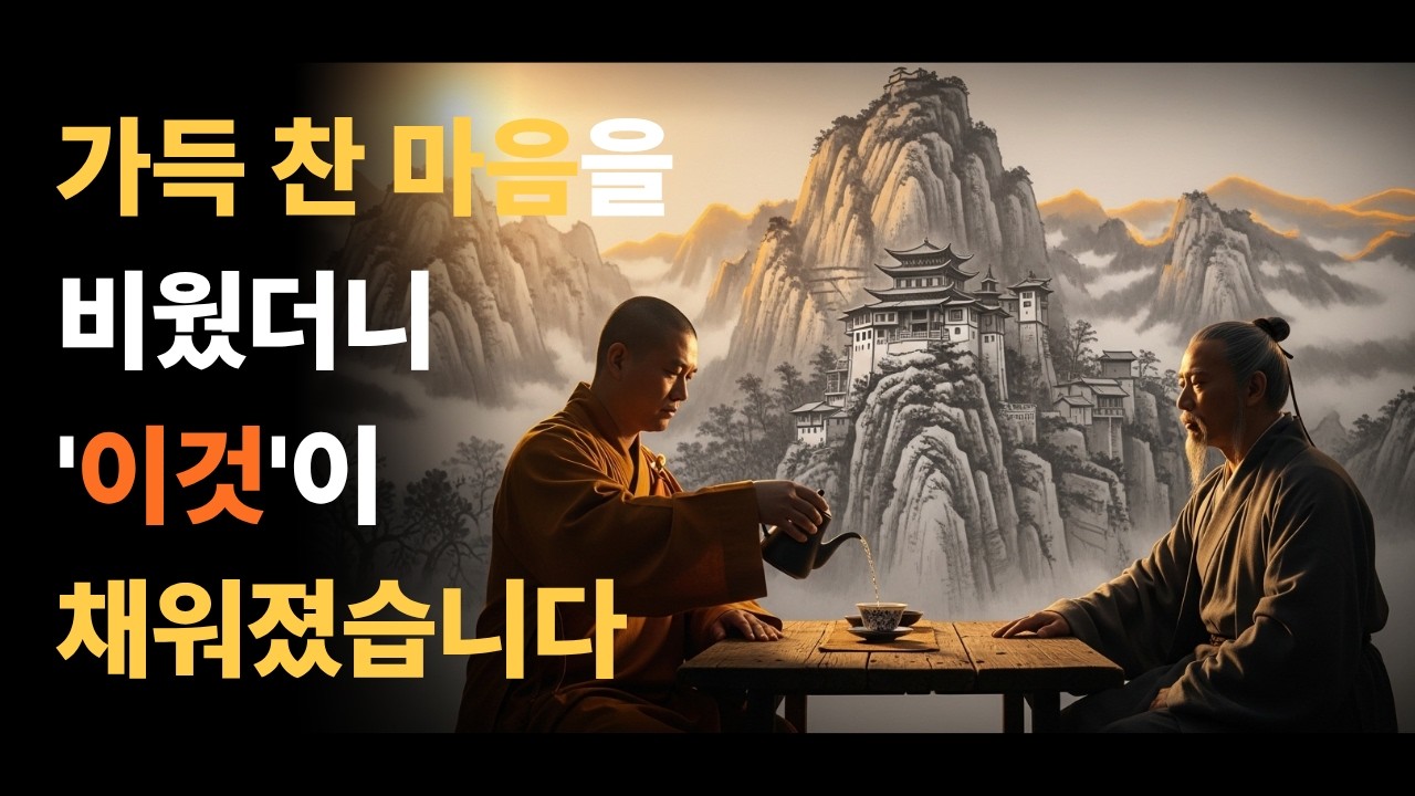 가득 찬 마음을 비웠더니 '이것'이  채워졌습니다