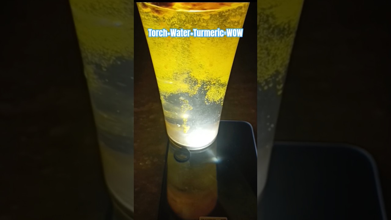 Turmeric Golden Water lamp 😍 #turmerictrend #artandcraft#magic #instatrending #trendingshorts#viral