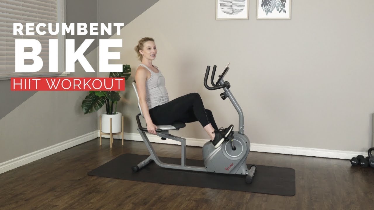 #SunnyHealthFitness Guide: Recumbent Bike HIIT Workout #RecumbentBike # ...