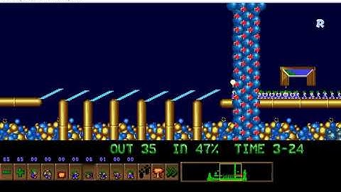 Lemmings Custom Level - Double Work