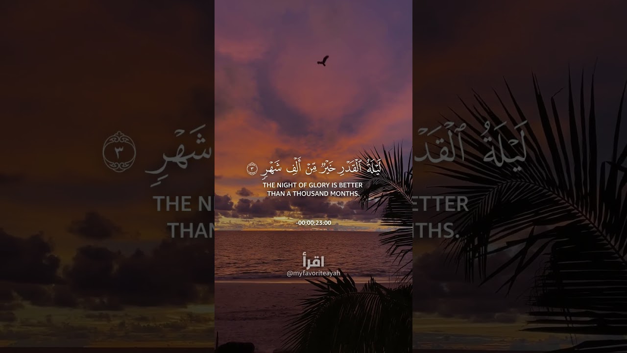 the night of glory ❤️ #shorts #quran #quranicblessings #islamicrecitation #islam
