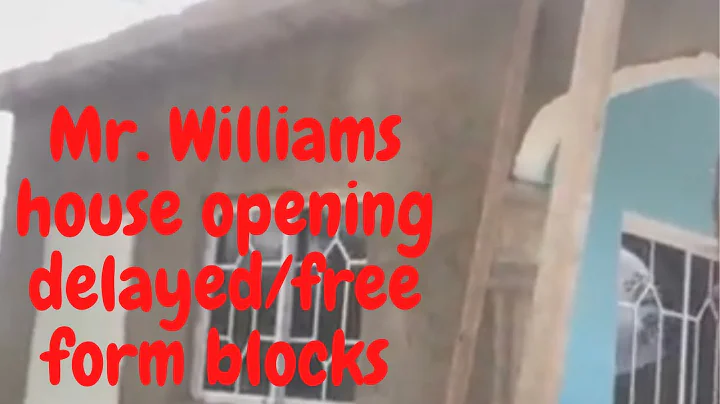 Mr Williams from #Alex Nation house opening delaye...