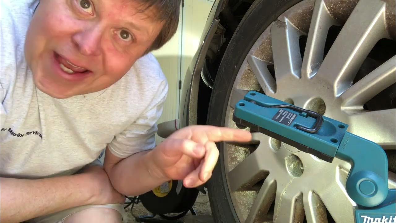 How to remove a stuck / broken / over tightened locking wheel nut - YouTube