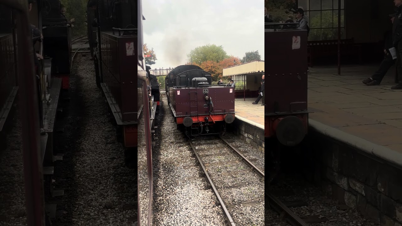 LMS Ivatt 2MT No 46441 Arrives Into Ramsbottom Station ELR Autumn Steam Gala 2025 | 4K HD SD