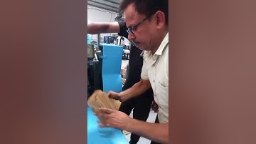 paper bag making machine baby model with printing attachment 09999778804