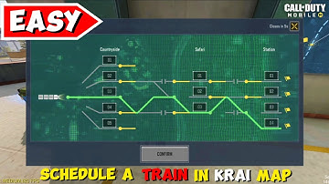 How to Schedule Train in Krai Map COD Mobile 💯
