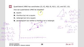 Question 22 (Used to be 29) - Geometry - TNReady Practice Test