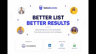 How to Build a B2B Prospect List with LinkedIn Sales Navigator & SalesBuckets