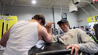 Arm Wrestling Shenanigans + Push Day W/ David Laid & The Twins