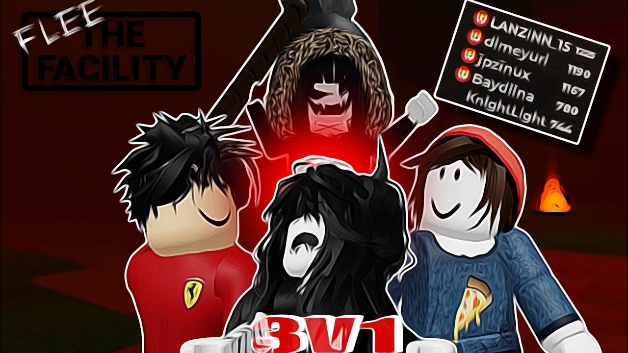 3v1 - Baydiina, Nathan, dimeyuri e Jpzinux (Flee the facility)