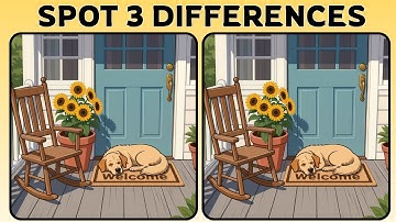 Spot the Difference Challenge | Can You Find All 3?  [Puzzle #3] | Brain teaser