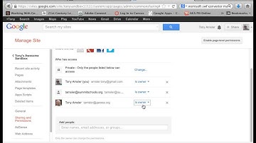 Sharing Your Google Site