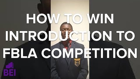 Introduction to FBLA Competition Tips