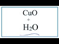 Copper II Oxide Solubility Concepts