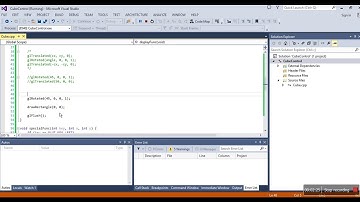 OpenGl glut in urdu Basic Cube Rotation Part2 C++ visual studio 2013