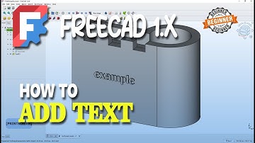 FreeCAD 1.x How To Add Text