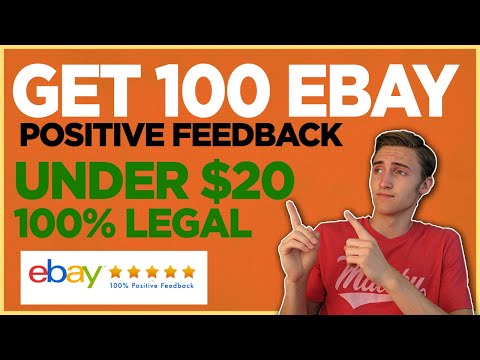 Come ottenere risposte positive su Ebay FAST - 100 Feedback Per meno di $ 20 - 100% legale