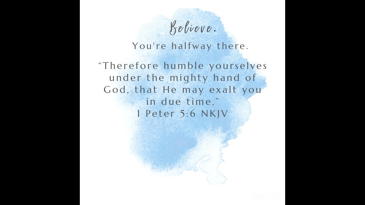 Humble yourself under the mighty hand of God🙌