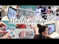 Hosting a Nail Workshop With Ivory! | Nail Vlog | (AND Accidental Happy Planner Haul🙈)