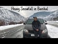 We reached Banihal in Heavy snowfall | Ramban to Banihal | Part 2 #snowfall
