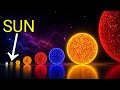 Star Size Comparison 🌟 | From Tiny Stars to Giants Bigger Than the Sun!