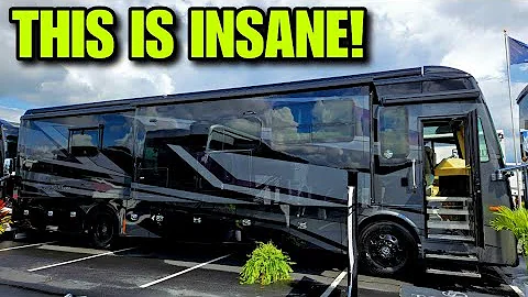 MOST INSANE Class A Motorhome ever! Tiffin Phaeton Midnight Edition