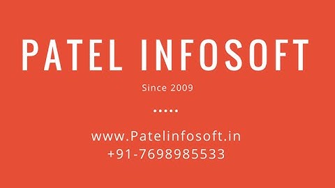 Email Sending Work - Patel Infosoft
