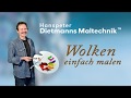 Einfach Wolken in Acryl malen - Dietmanns Maltechnik