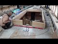 Dry fitting the new coachroof cab side timbers.  Episode 15