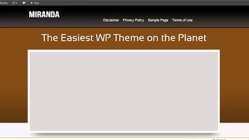 WP Theme Miranda - Option Panel Part 1 - Video Tutorial #3