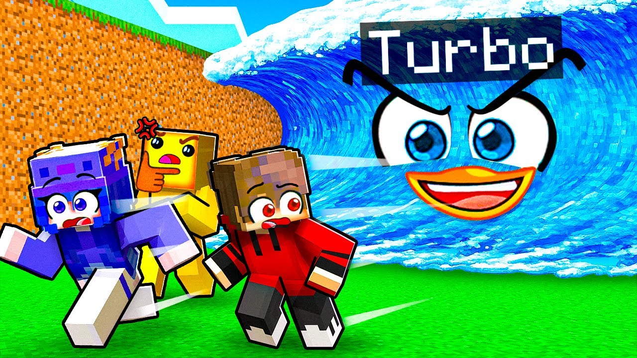 Convirtiéndome en un TSUNAMI para Trollear a Mis Amigos en Minecraft!