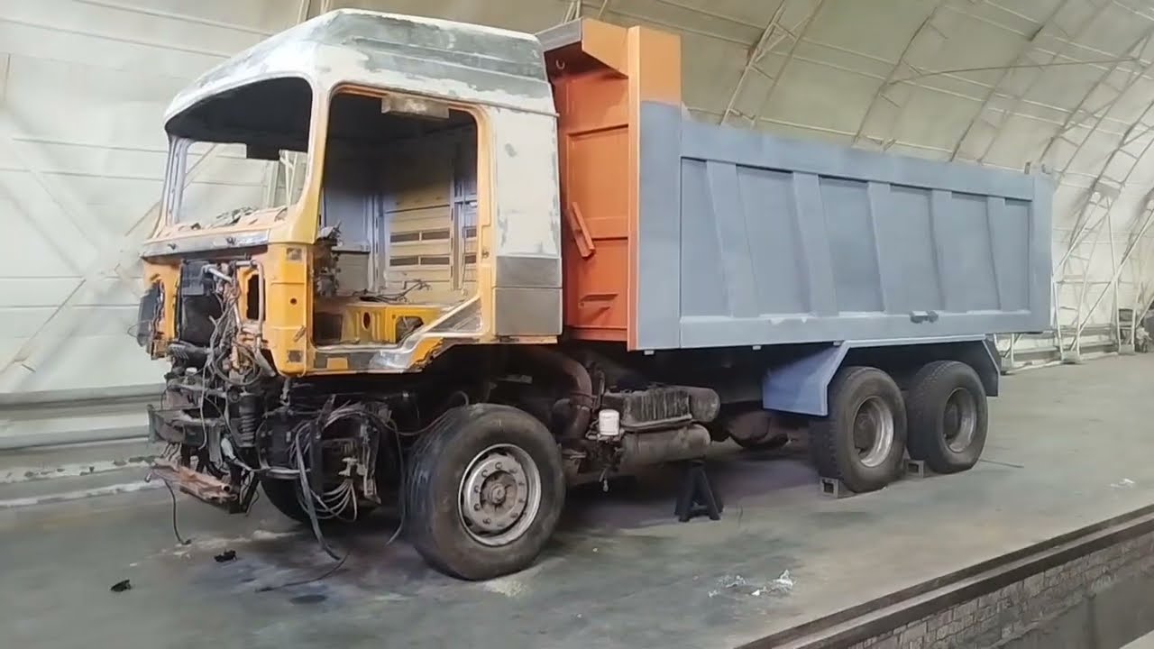 Крыша макси на самосвал подошла в самый раз. Установка двигателя на Shacman f2000.  #ремонт #machine
