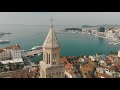 Snimamo iz zraka centar grada Splita (Split, Croatia by Drone)