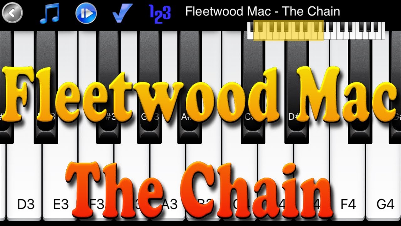 Fleetwood Mac The Chain How to Play Piano Melody YouTube
