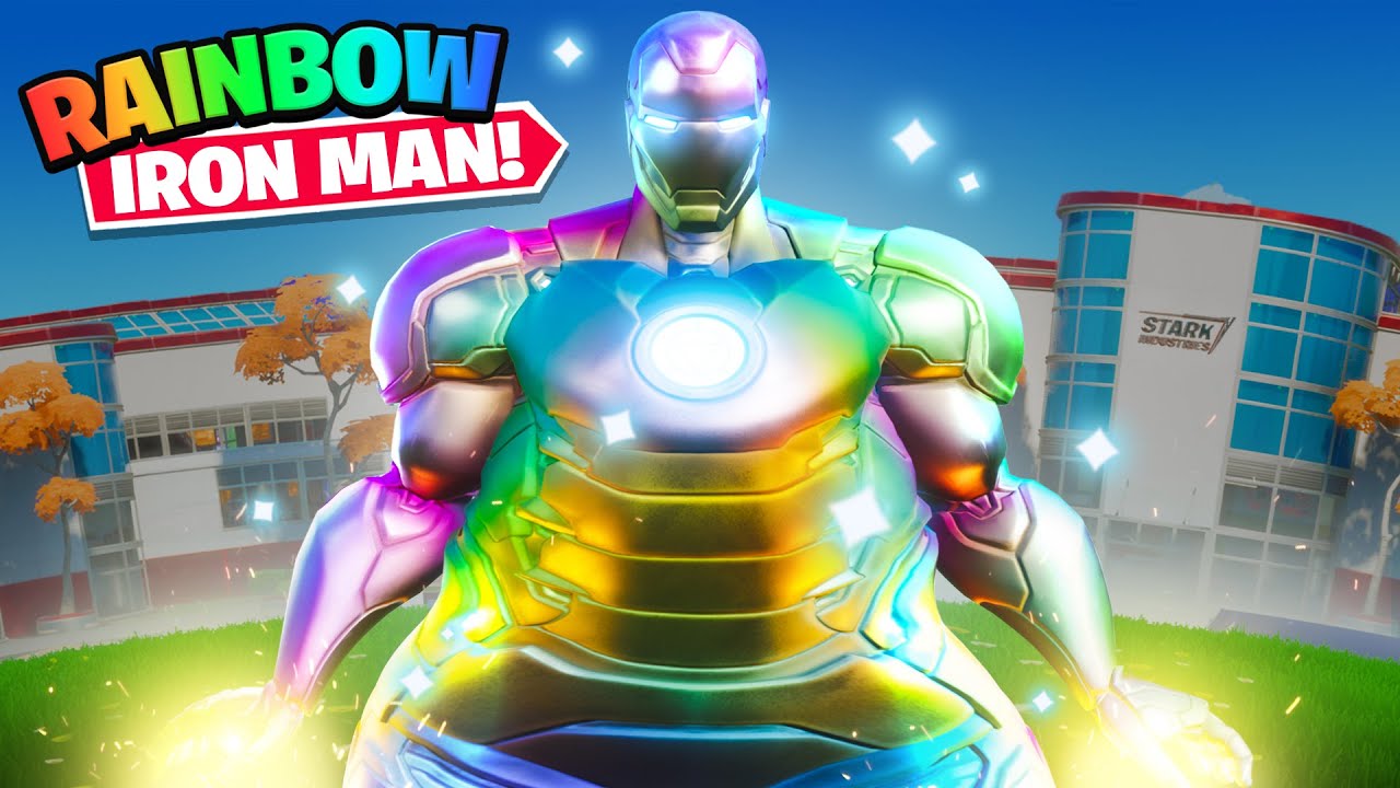 Download THICCEST RAINBOW IRON MAN IN FORTNITE