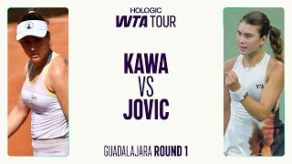 Katarzyna Kawa vs. Iva Jovic | 2025 Guadalajara Round 1 | WTA Match Highlights screenshot 2