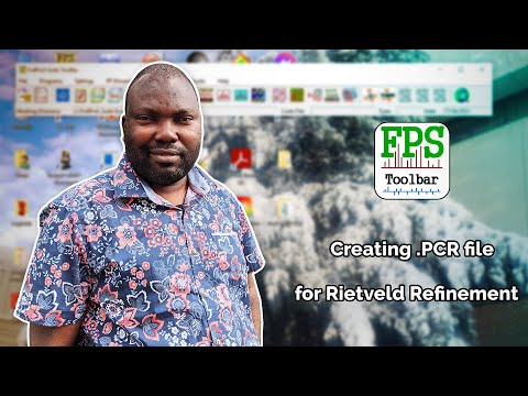 How to create PCR file for Rietveld refinement using Fullprof software