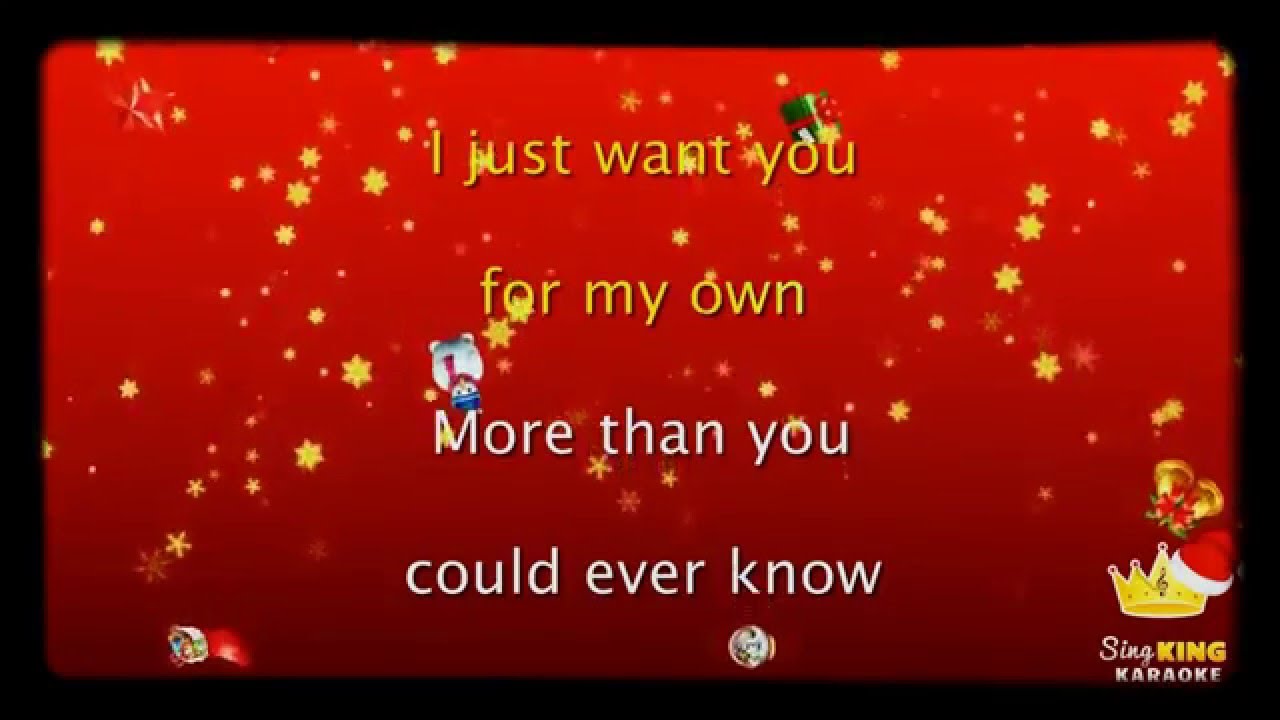 Mariah Carey - All I Want For Christmas Is You Karaoke Lyrics Cover Sing Along - YouTube