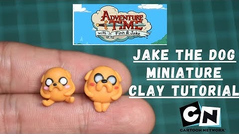 ADVENTURE TIME JAKE THE DOG MINIATURE EASY-TO-USE CLAY TUTORIAL | #adventuretime #jake #finn