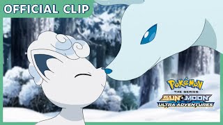 Snowy \& Alolan Ninetales! | Pokémon the Series: Sun \& Moon—Ultra Adventures | Official Clip